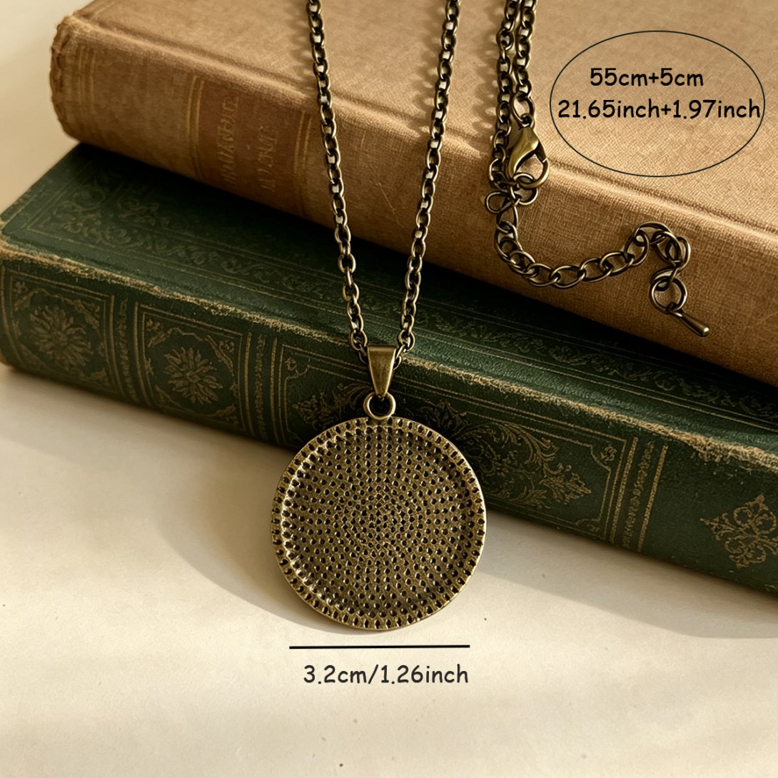 Vintage Forest Mushroom & Hedgehog Pendant Necklace